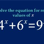 Solve for real value of x